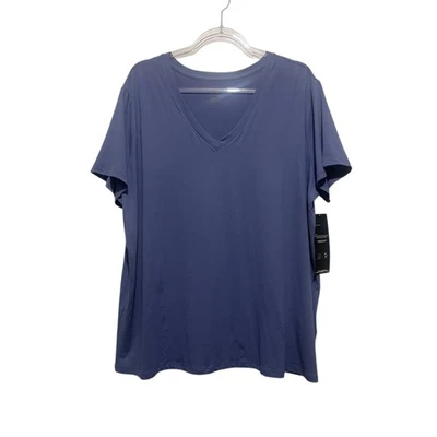 Top Skechers GOwalk GoDRI Sereno Cuello en V Diamante Logo Púrpura Talla Grande 2XL NUEVO CON ETIQUETAS Foto 1 de 4