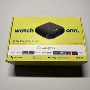 onn Google TV 4K Pro with Dolby Vision ATMOS - Open Box - Picture 1 of 7