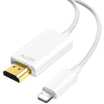 Oliveria Lightning auf HDMI Adapter 2m Kabel iPhone 14 13 12 11 Plug and Play - Bild 1 von 4