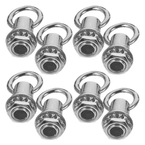 8 Pcs Hook Bull Nose Hanging Ring Adjustable Chandelier Chain Hardware - Picture 1 of 12