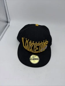 New Era 5950 Men, Women Los Angeles Lakers Hardwood Classics Basic Black Hat - Picture 1 of 8