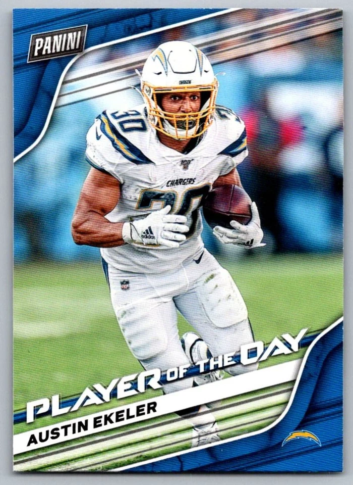 2020 Panini Player Of The Day Austin Ekeler Los Angeles Chargers #32 - Image 1 of 2