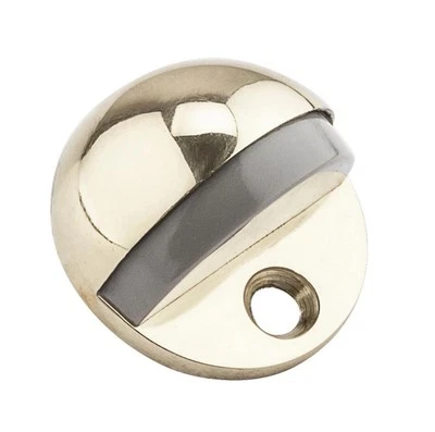 GATEHOUSE #803441 / 1-3/4 in Polished Brass Adjustable Floor Door Stop S841-602 - Image 1 of 4