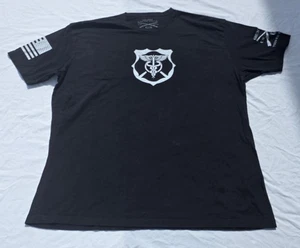 Grunt Style Black Short Sleeve Graphic T Shirt Adult 2XL Hero Medic Nurse Doc - Picture 1 of 13