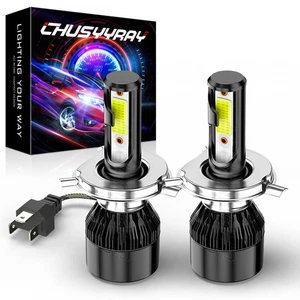 H4 6000K LED Motorcycle Headlight Bulbs for Kawasaki Brute Force 650 2005-2013 - Picture 1 of 9