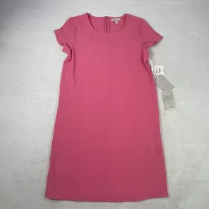 Chelsea 28 Dress Women's Size Small Hot Pink Shift Short Sleeve Round Neck - Picture 1 of 9