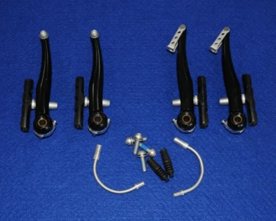 1 Set Promax Fahrrad V-Brake Bremskörper Bremsen schwarz Felgenbremse #60