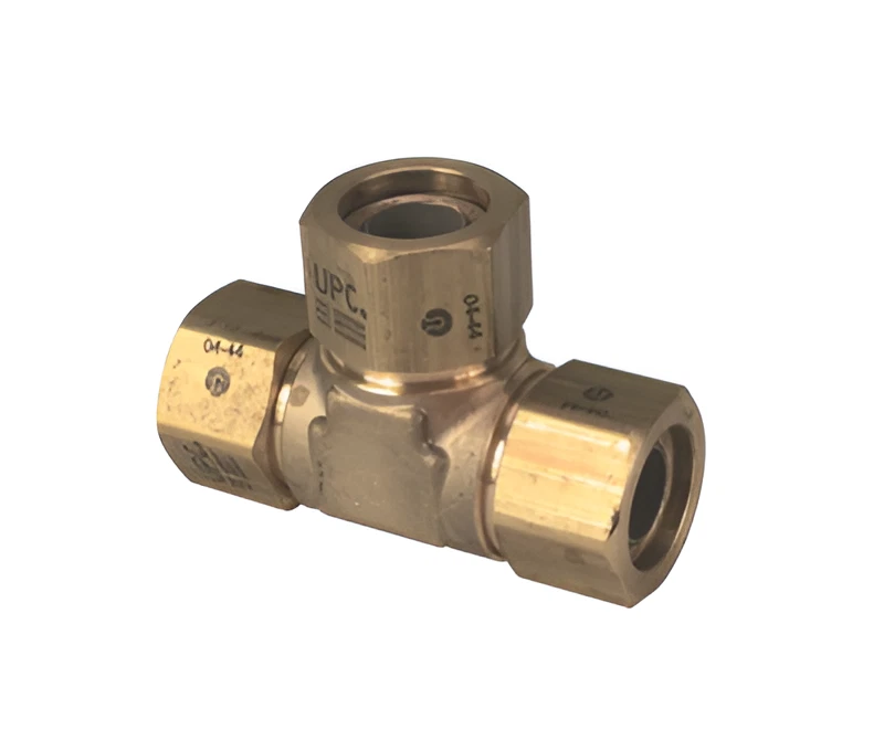CounterStrike 1/2" CSST Tee Fitting – AutoFlare Brass Gas Connector - Image 1 of 1