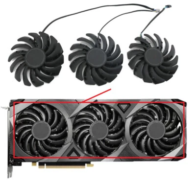 Cooling Fan For MSI GeForce 3090 3080 3070 VENTUS 3X OC GPU PLD09210S12HH - Image 1 of 4