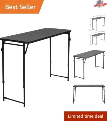 Cosco Adjustable Height PVC Top Table: Foldable, Arts & Crafts Style, 20 x 48 - Image 1 of 4