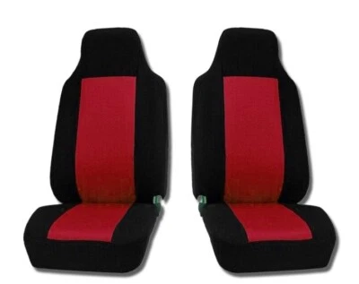 JUEGO DE CARRERAS FUNDAS DE ASIENTO DELANTERAS NEGRAS+ROJAS SMART BRABUS FORTWO ROADSTER CROSSBLADE - Imagen 1 de 2