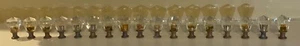 Tiffany Style Drawer Pulls Lot of 17 Vintage 1-1/2" X 1” Antique Glass - Picture 1 of 12