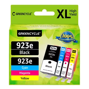 4PK 923 923e Ink Cartridges for HP Printers OfficeJet Pro 8123 , 800 / 1000 Page - Picture 1 of 4
