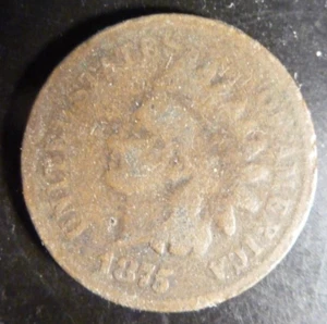 Indian Head Cent 1875 Good #50 - Picture 1 of 2