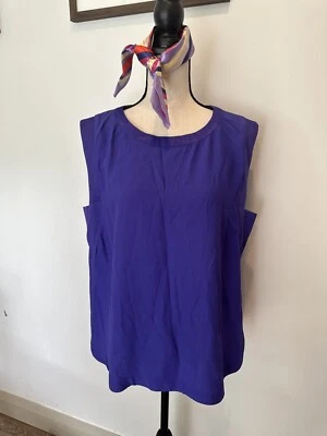 Lord & Taylor 424 Saks Fifth Purple Blouse Top SZ L EUC - Image 1 of 4