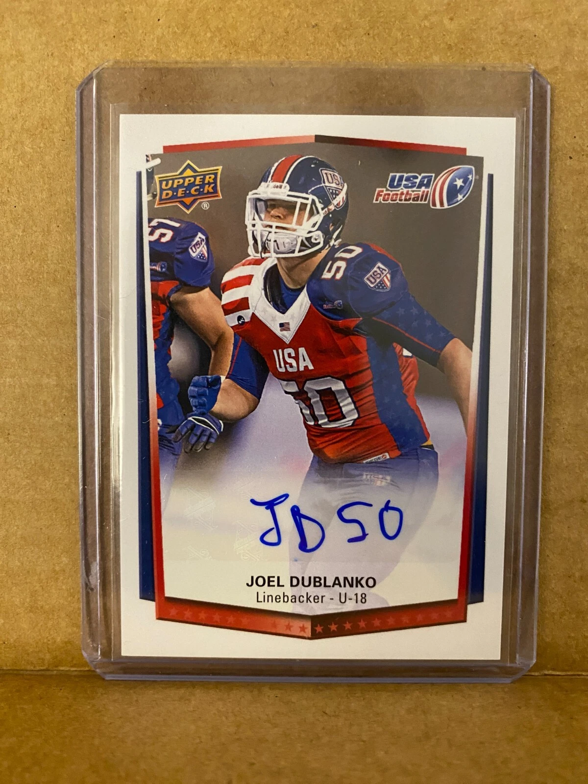 2015 Upper Deck USA Football #57 Joel Dublanko Autograph Auto