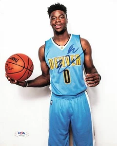 Emmanuel Mudiay signed 8x10 photo PSA/DNA Denver Nuggets Autographed Jazz - Picture 1 of 1