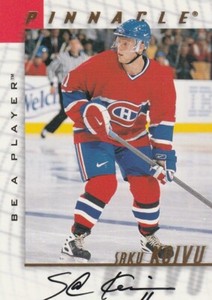 SAKU KOIVU 1997-'98 PINNACLE A PLAYER AUTOGRAPH