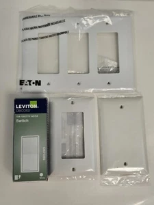 Leviton 05601-2WS weiß 15A 277V 1-polig Wippe AC Leiseschalter 4,2 H x 1,4 W Zoll - Bild 1 von 5