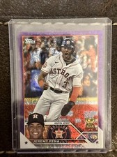 Jeremy Peña 528/799 All Star Rookie Purple Foil SSP 2023 Topps Series 2 #347