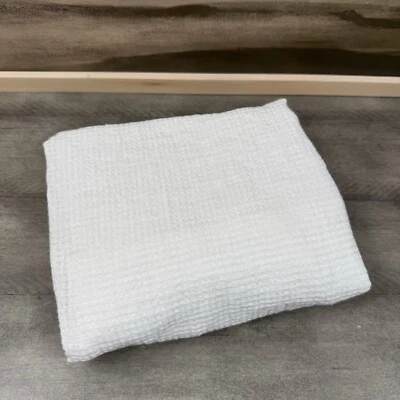 West Elm European Flax Linen Mini Waffle Euro Pillow Sham White NWOT - Image 1 of 4