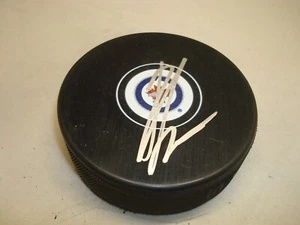 Ondrej Pavelec Signed Winnipeg Jets Hockey Puck Autographed 1D - Picture 1 of 2