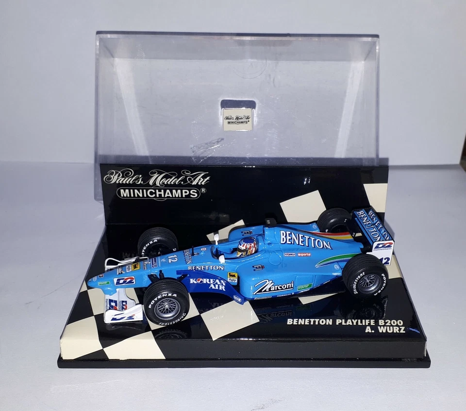 BENETTON PLAYLIFE B200 A.WURZ 430 000012 MINICHAMPS SCALA 1/43 - Immagine 1 di 1