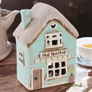 Old Tea Shop Tealight Holder Incense Burner Village Pottery Collection 340370 - Picture 1 of 3