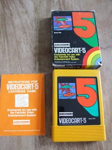 O1 OFFERS COMBINE VINTAGE FAIRCHILD CHANNEL F VIDEOCART CIB - 5 SPACE WAR - Picture 1 of 6