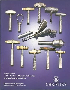 CHRISTIE’S CORKSCREWS Richard Dennis Collection Auction Catalog 1996 - Picture 1 of 1
