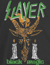 Camiseta Slayer Black Magic Trash Metal Band Rare T-shirt 80s Vintage Distressed