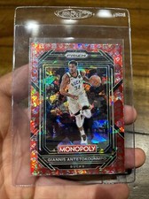 2022-23 Prizm Basketball Monopoly Giannis Antetokounmpo No. 49 Free Parking