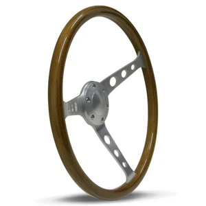 SAAS CLASSIC WOODGRAIN STEERING WHEEL 380MM DEEP DISH HQ HR HT FJ HOLDEN 48 EH  - Bild 1 von 10
