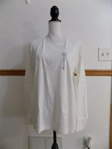 Croft & Barrow Damen weißes Langarmshirt, Gr. XXL, *NEU* - Bild 1 von 6
