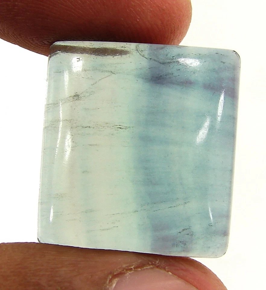 Piedra preciosa fluorita azul natural de 34,70 quilates piedra cabujón - 11612 Foto 1 de 2