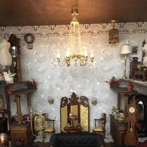 1/6 Scale Dollhouse Miniatures Accessories Chandlier Lamp Lights Handmade Decor - Picture 1 of 4