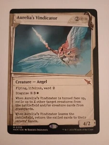 Aurelia's Vindicator Showcase NM/M Magic the Gathering Murders Karlov Manor MTG - Picture 1 of 2