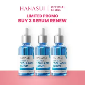 3 x Hanasui VITAMIN C + COLLAGEN SERUM New Look & Improved Formula 20ml - Picture 1 of 5