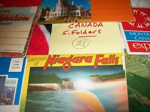 LOTE DE 21 CARPETAS DE RECUERDO CANADÁ DE COLECCIÓN - Imagen 1 de 4