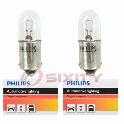 2 bombillas de matrícula Philips para Lincoln Continental Mark III 1971 lk Foto 1 de 4