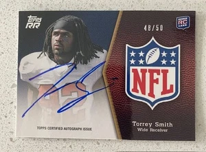 2011 Topps Rising Rookies - Draft Rookies Auto Torrey Smith #SRA-TS 48/50! - Picture 1 of 2