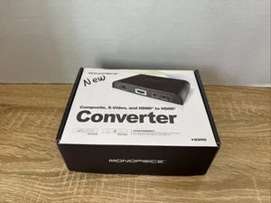 Monoprice Composite S-Video and HDMI to HDMI Converter New - Picture 1 of 3