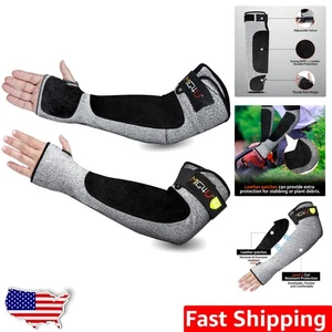 Level 5 Schnittfeste Armstulpen mit Lederflicken - 18" Langlebiger Schutz - Bild 1 von 9