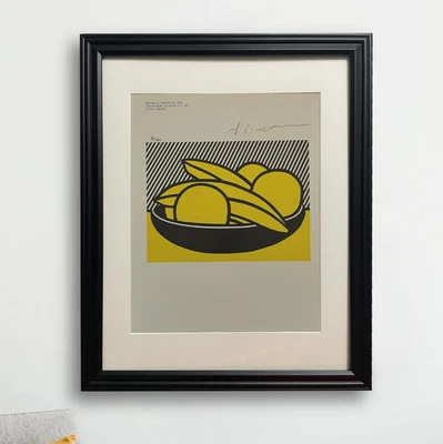 Impresión original firmada a mano por Roy Lichtenstein con certificado de autenticidad y +$3.500 USD de valoración Foto 1 de 4