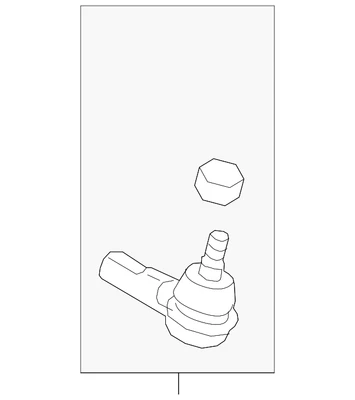 Genuine Mitsubishi Outer Tie Rod 4422A063 - Image 1 of 2