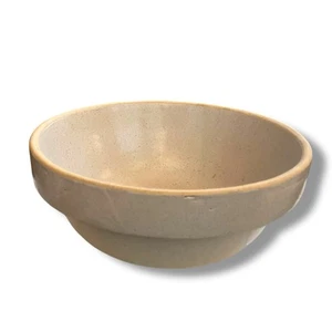 VINTAGE STONEWARE MIXING BOWL Farmhouse Cottage Primitive 8.75” Pottery Cottage - Picture 1 of 5