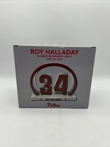 Roy Halladay Philadelphia Phillies Number 34 Retirement Night Statue SGA New - Picture 1 of 1