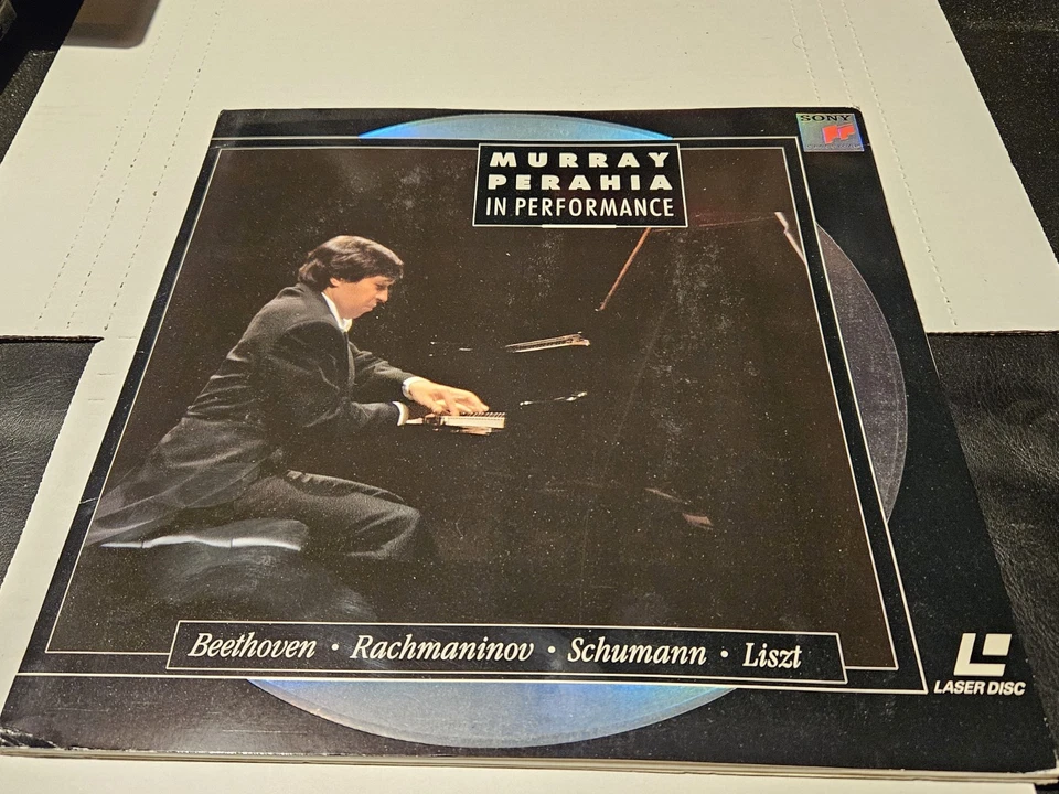 Murray Perahia in Performance Laserdisc SLV-45987 LD Laser Disc Beethoven Lizst - Image 1 of 2