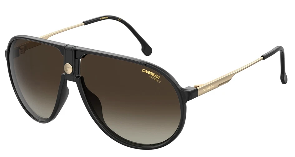 Carrera Ca 1034 Sunglasses 0807 Black 100 Authentic