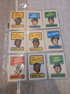 De colección 1970 Topps Béisbol The Story Folleto Cómic JUEGO COMPLETO de 24 EXMT Raro Foto 1 de 4